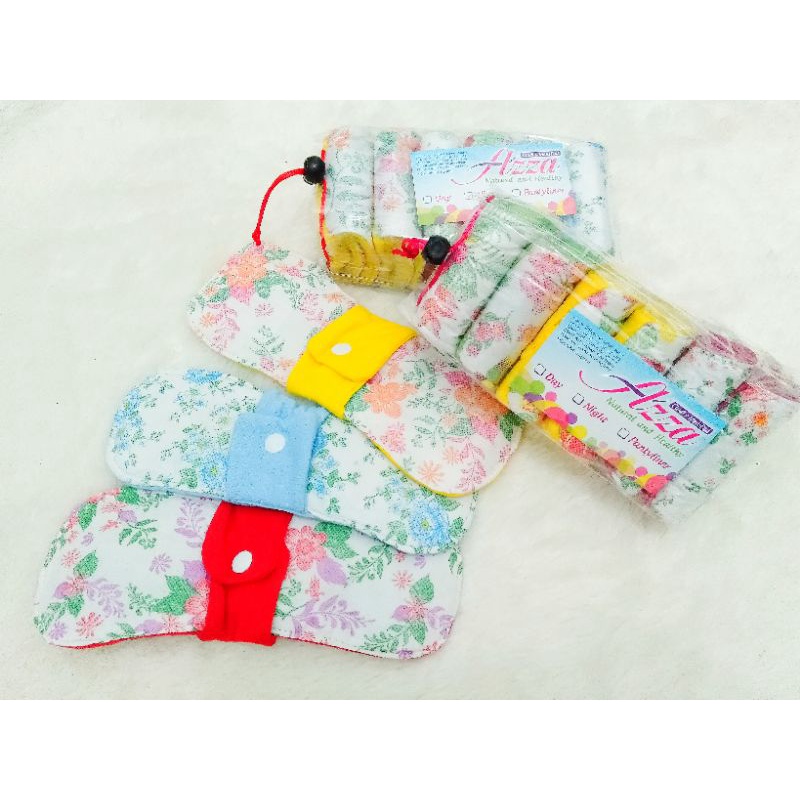 Pembalut cuci ulang / menspad /pembalut kain DAY isi 6 pembalut