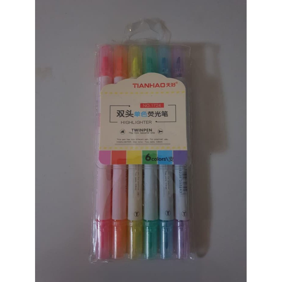 

[READY STOCK] KEPERLUAN STATIONERY HIGHLIGHTER 2 IN 1 STABILO ATK WARNA 2 IN 1 Diskon