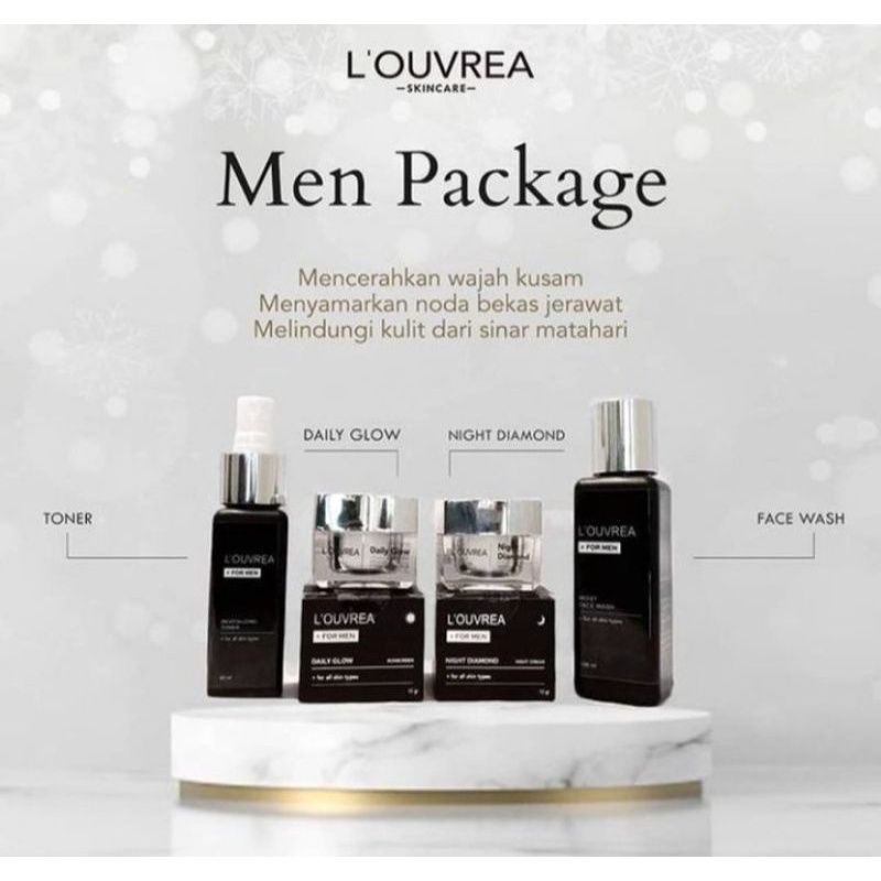 Paket Louvrea Men | Skincare Cowok