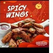 

SPICY WING DOSUKA 500g SAYAP/PAHA AYAM BERBUMBU