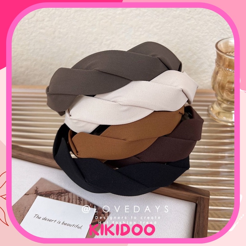 Kikidoo Korean Head Band Simply Twist Bandana Premium Bando Korea JR73