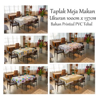 VL - COD MURAH D15 TAPLAK MEJA MAKAN WATERPROOF 2 BANGKU UKURAN 137 X 100 CM