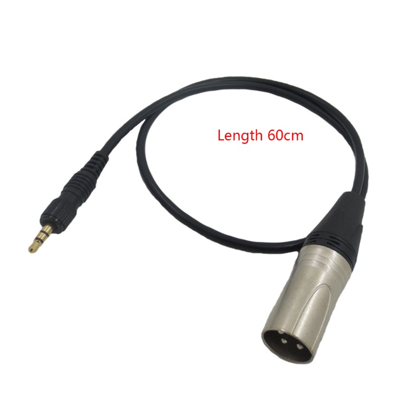 Cre Locking Kabel Mikrofon 3.5mm TRS XLR Untuk-S-ony UWP-V1 UWP-D11 UWP-D21
