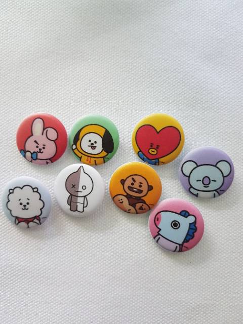 bts pin button bt21 bts bros kpop bangtan boys jimin suga taehyung jhope rapmonster jungkook