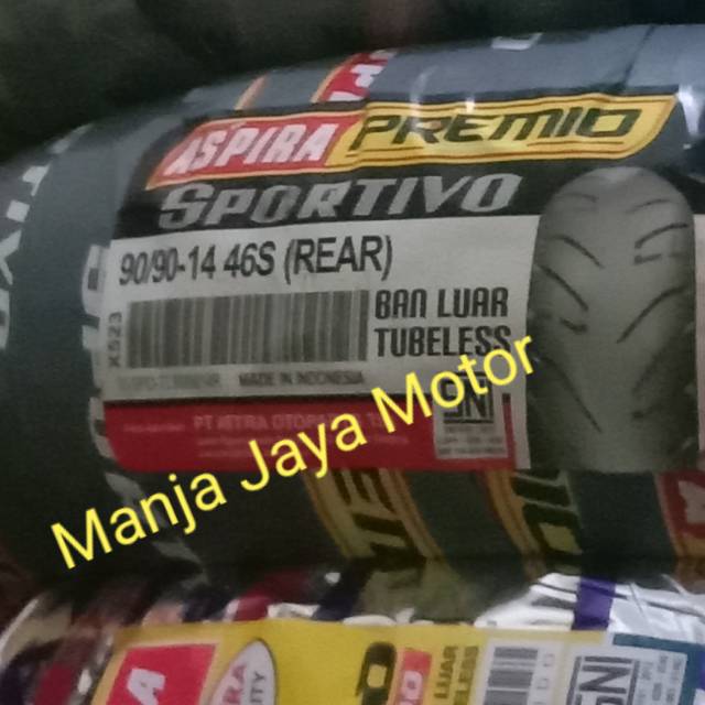 Ban tubeless Aspira Premio 90/90-14 for X-Ride/Lexi Beat Esp/Pop/Street/Vario F1 110/125/150/Mio J