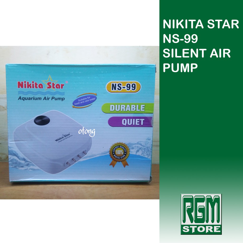 NIKITA STAR NS99 NS 99 AERATOR 4 LUBANG POMPA ANGIN UDARA SILENT AQUARIUM