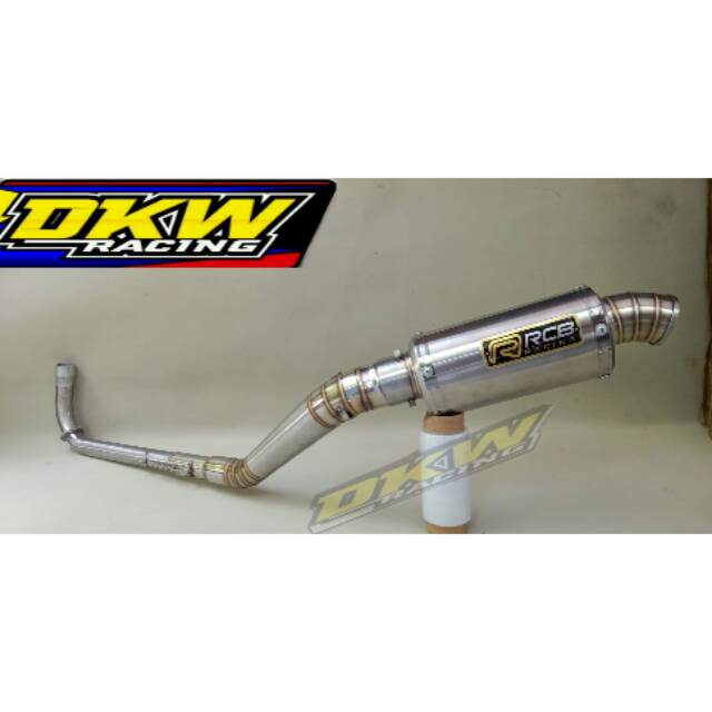 Knalpot racing rcb suprax125 karisma Kirana Supra Blade Revo Jupiter Vega kidal/kiri
