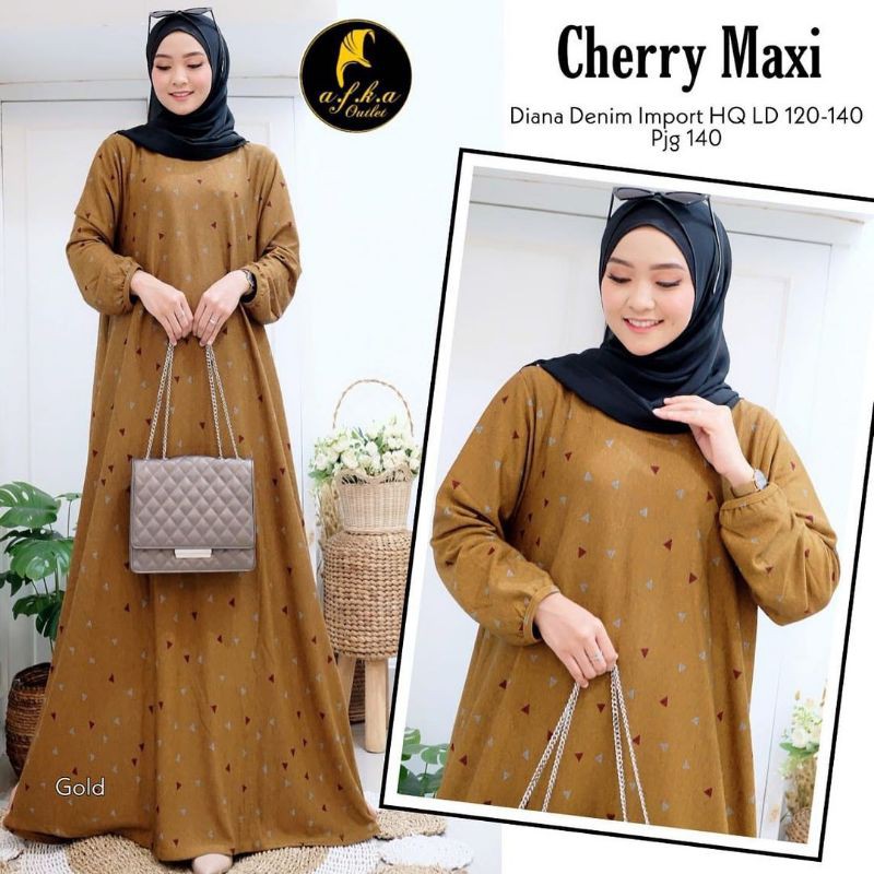 Gamis Jumbo Cerry Maxy Hy Afka Hijab Ukuran Besar Bigsize Oversize Customsize XXL XXXL Bb 90 100 KG