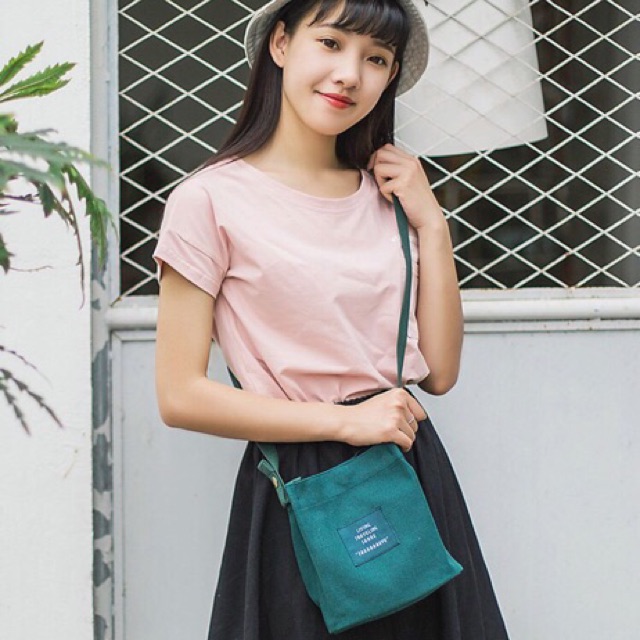 Tas Canvas Mini / Tas selempang mini bahan kanvas / tas bahu / tas import