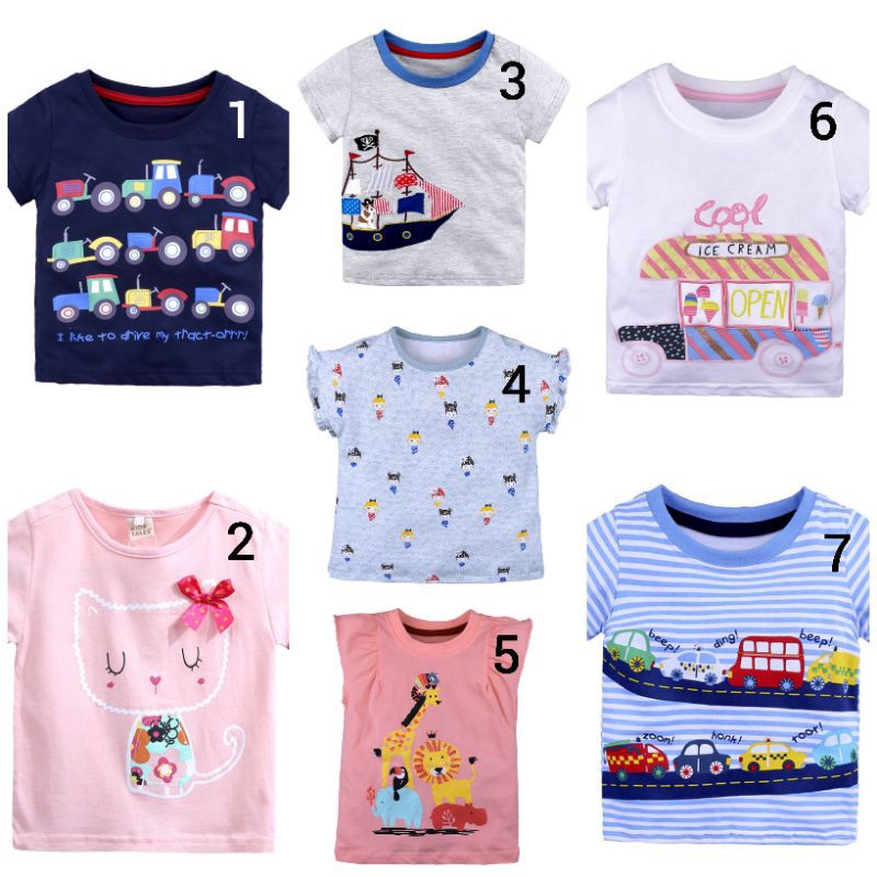 Kids Tales Short Tee / Baju Pendek anak/Kaos Anak