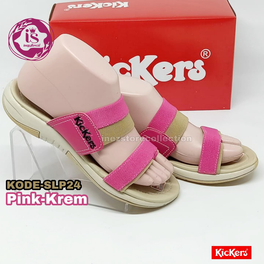 SANDAL WANITA SLOP KICKERS SANTAI KODE SLP24 MURAH HARGA GROSIR