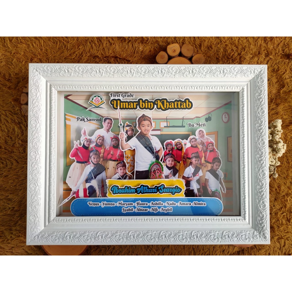 Kado POP UP Frame 3D Costum Hadiah Wisuda / Ulang Tahun / Wedding