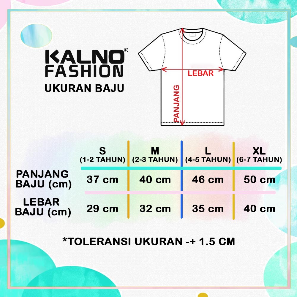 Kaos tempel bergambar karakter kartun frojen dengan model LED dan non LED.