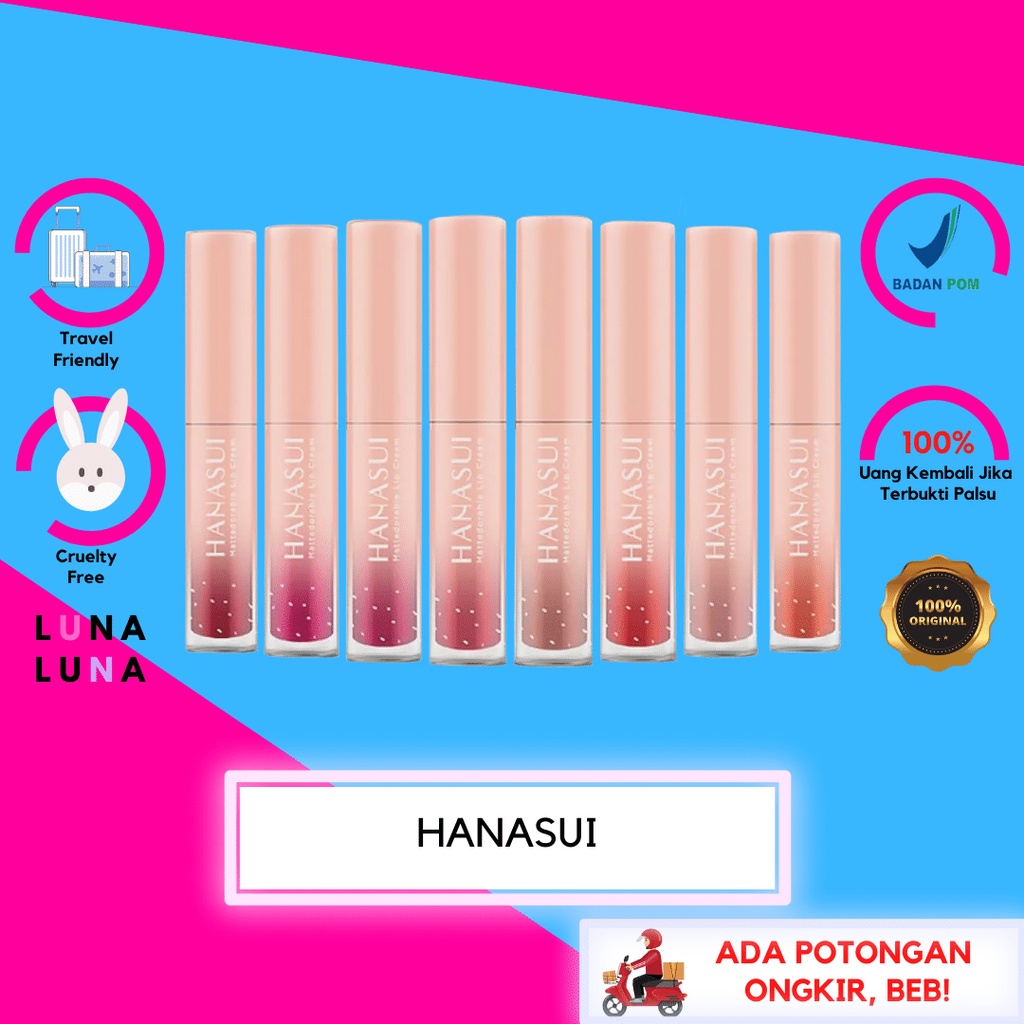 Jual HANASUI | Hanasui Mattedorable Lip Cream [BPOM] ORIGINAL 100% ...