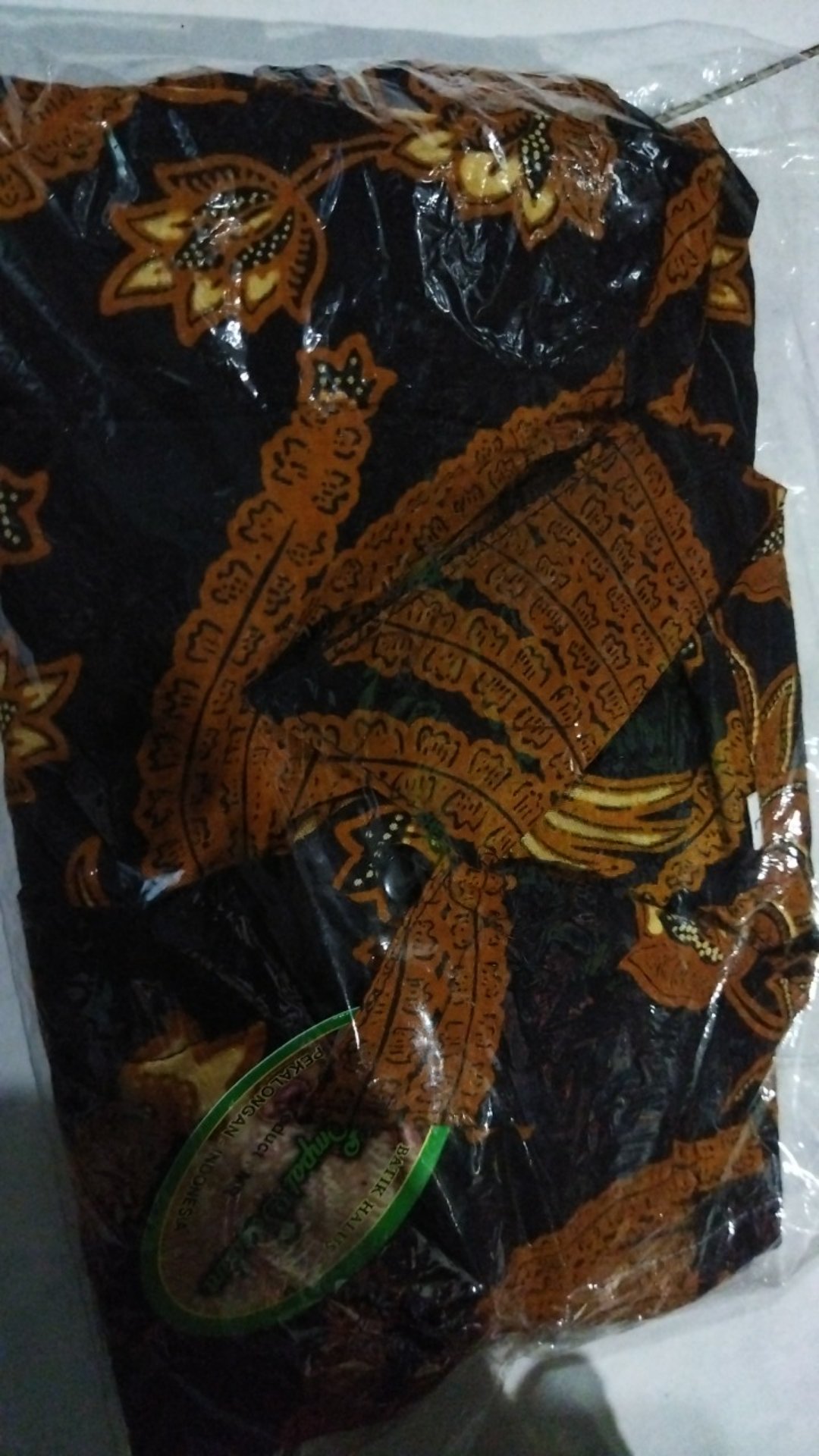 Baju Hem Pria Lengan Panjang Pekalongan Kasatriyan Kemeja Batik Solo Sragen Motif Sogan