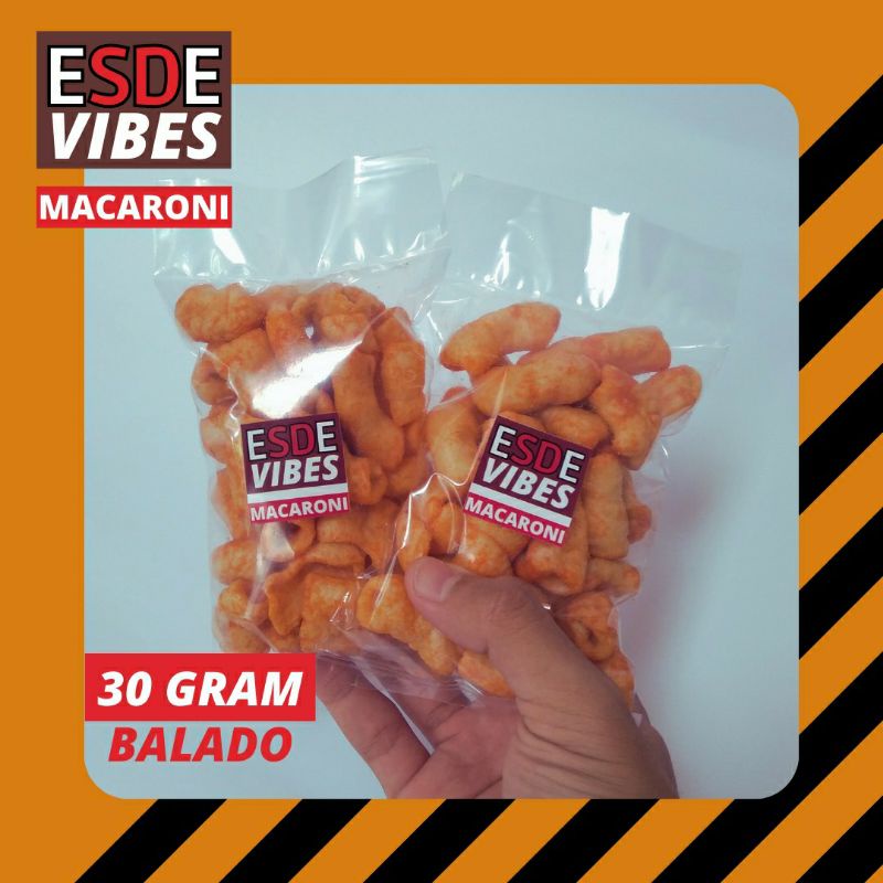

MAKARONI KERUPUK/BANTET/MEKAR PEDAS BALADO KEMASAN 30 GR - ESDE VIBES