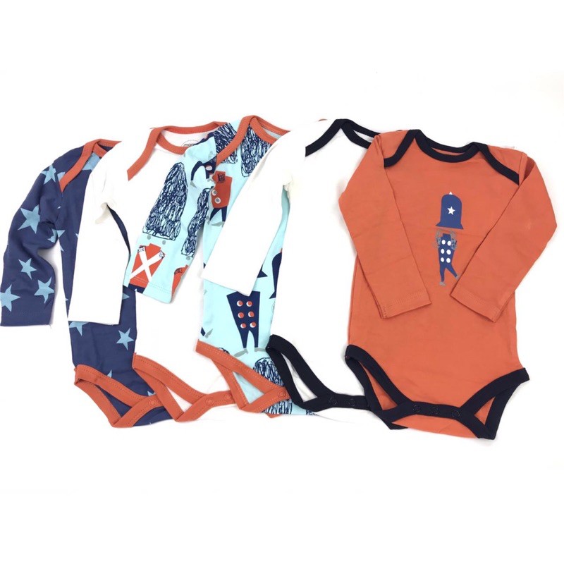 BABY K2 - BODYSUIT LONGSLEEVE PREMIUM ISI 5 PCS MOTIF QUEEN’S GUARD KODE 00017