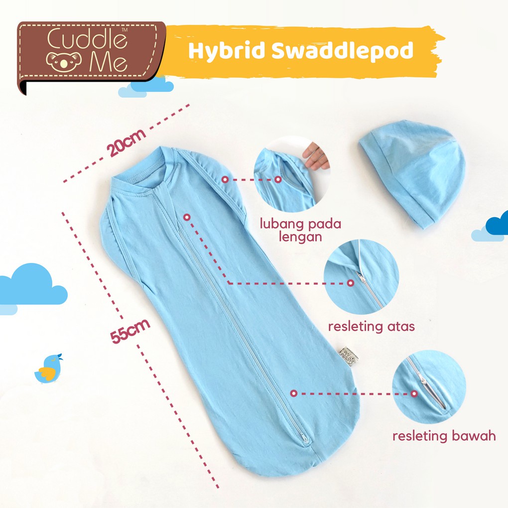 Hybrid Swadlepod / Bedong bayi Instant Cuddle Me