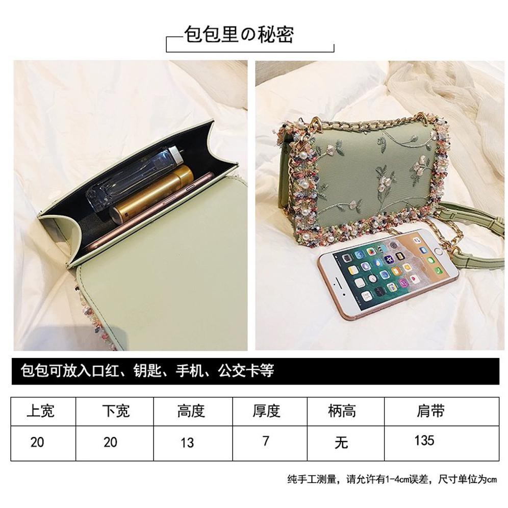 Shoulder Bag Funatic Motif Renda Bunga Tas Korea Wanita Import Fa