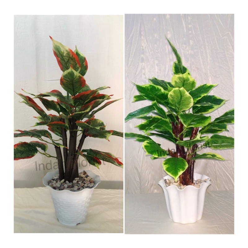 Indah Florist - Pohon Shinfu Artificial Ukuran Tanggung Bunga Meja Dekorasi Pohon kecil Untuk di Mej