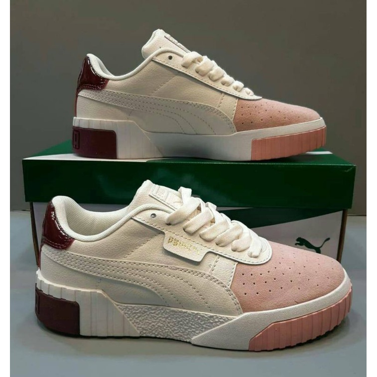 SEPATU WANITA PUMA CALI PINK BEIGE PURPLE