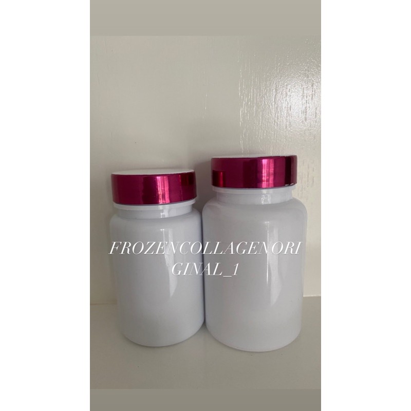 Botol Kapsul Obat Herbal Plastik - 135ml PUTIH