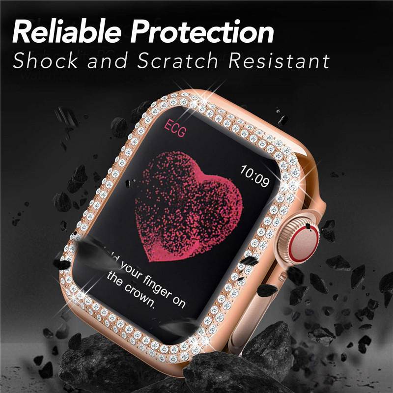 Case Cover Pelindung Apple Watch Seri 7 6 5 4 3 2 1 SE 41mm 45mm 44mm 40mm 42mm 38mm