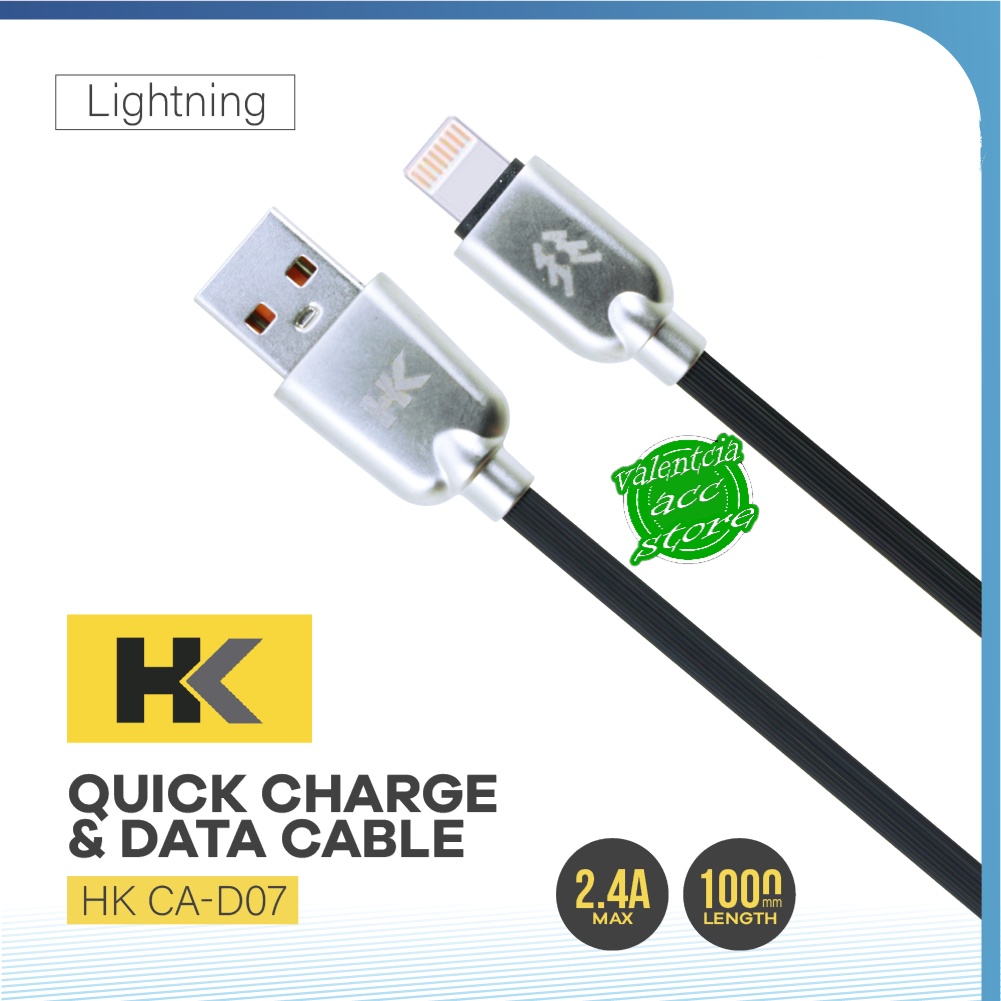 KABEL DATA HK CA-D07 FAST CHARGING 2.4A FOR CABLE MICRO ,TYPE C & LIGHTNING