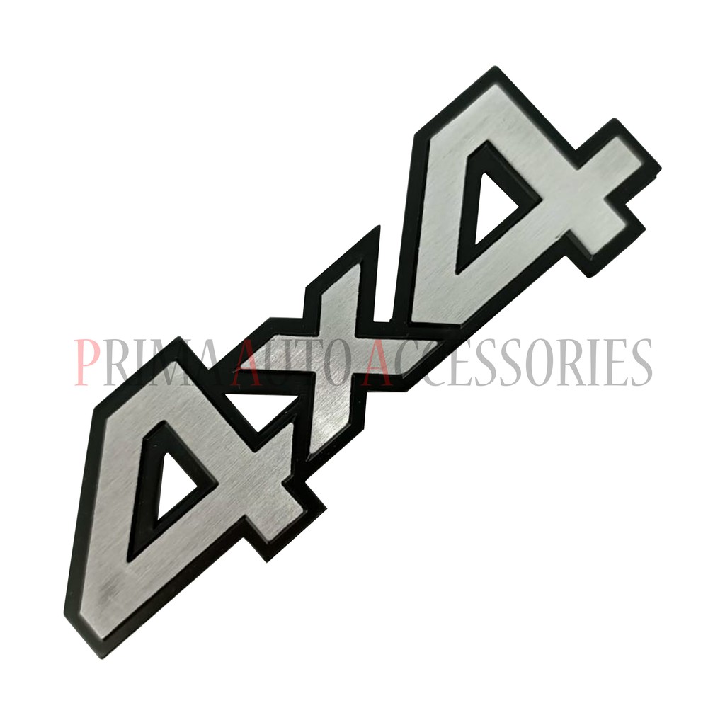 Logo Emblem Mobil Stainless Steel 4x4