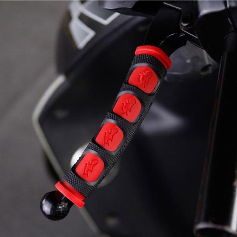 {LUCKID}2x Motorcycle Handgrip Guard Motorbike Brake Clutch Lever Cover Handlebar Grips