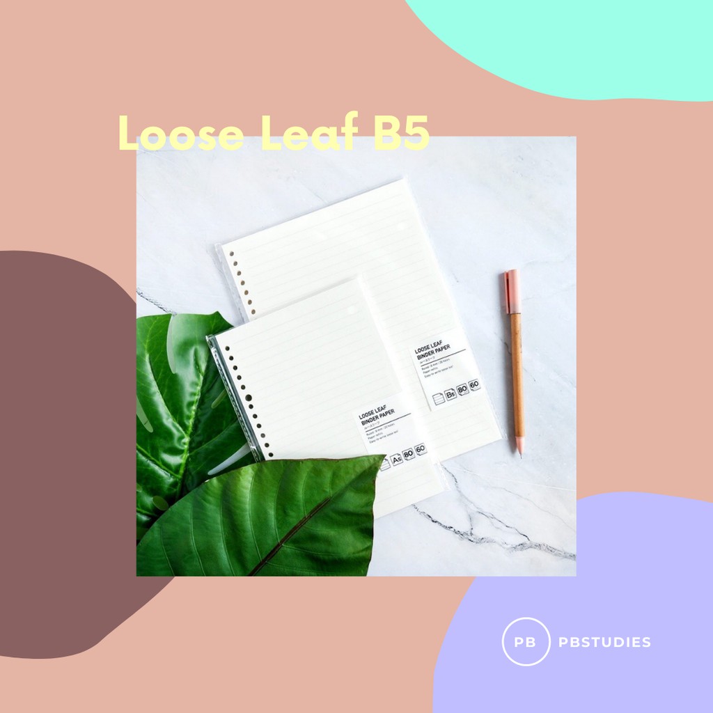 

PBSTUDIES LOOSE LEAF BINDER KERTAS FILE B5 DOTTED GRID STUDYGRAM ISI FILE MURAH