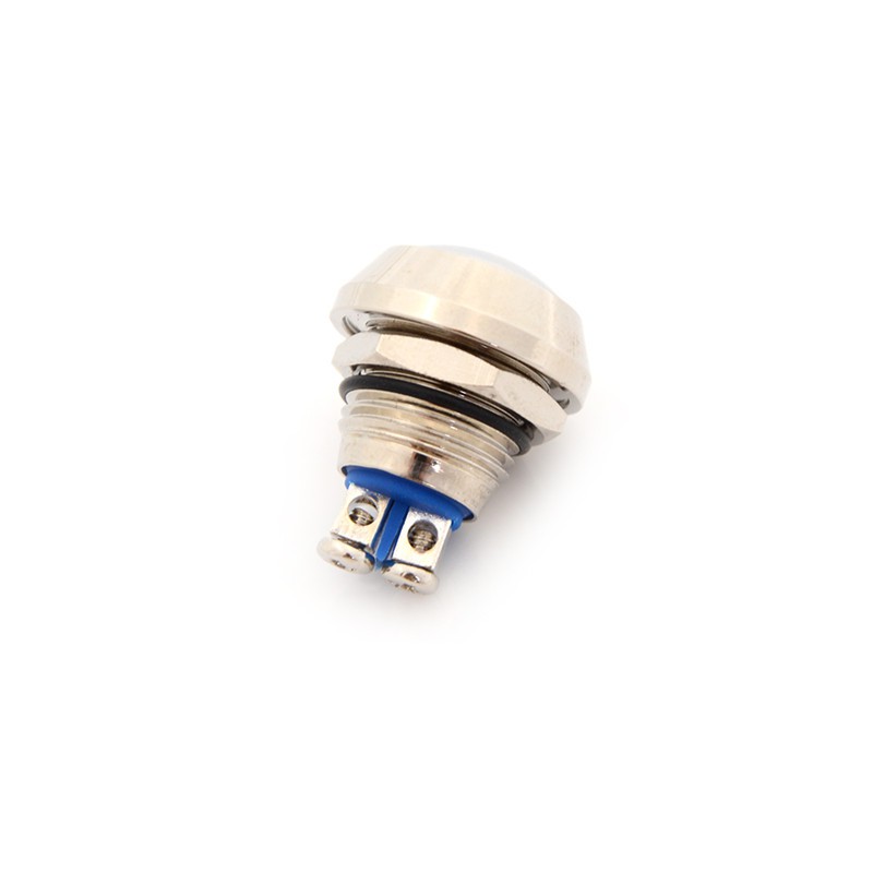 【xo#COD】Hot Sale Domed Waterproof Metal 12mm Momentary Push Button Switch