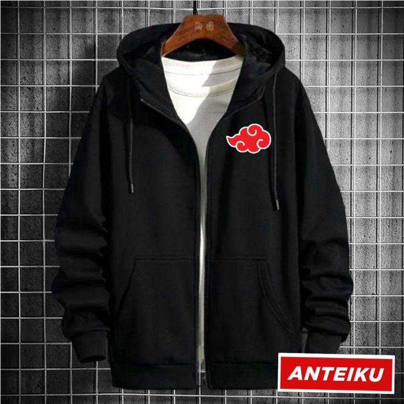 Sweater Hoodie Zipper Anime Akatsuki Jaket Hoodie Akatsuki L-XXL-3