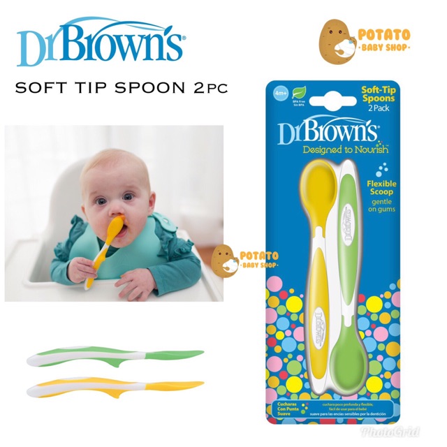 Dr Brown’s Soft Tip Spoon isi 2pcs / 4pcs