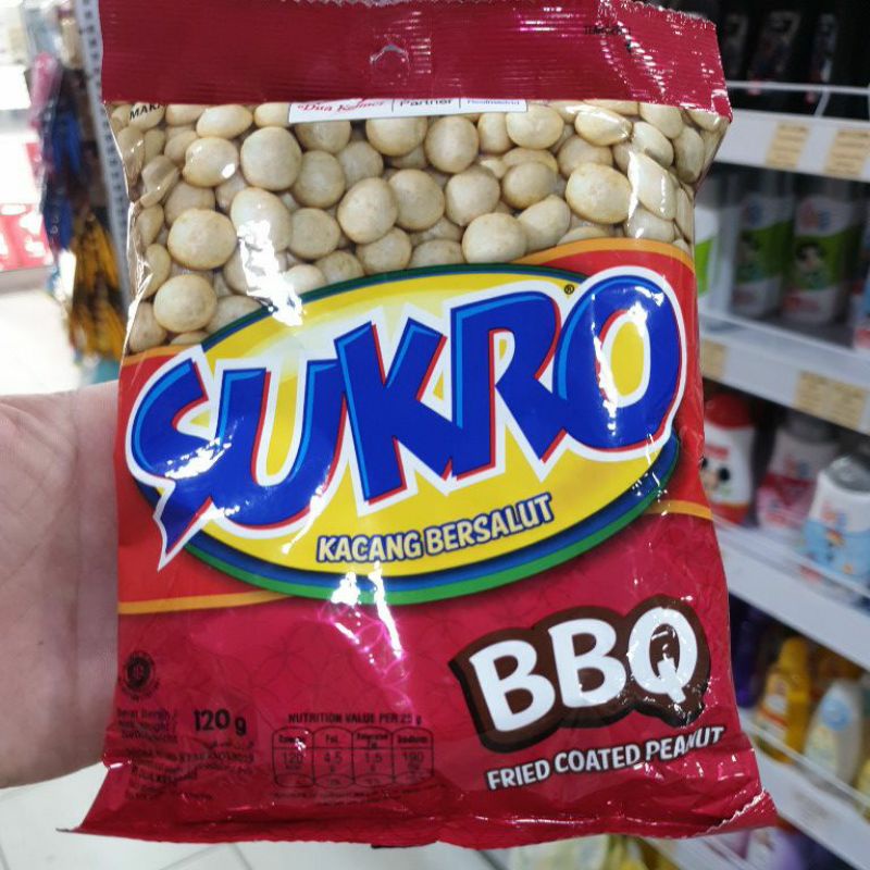 

SUKRO KACANG BERSALUT BBQ 120G