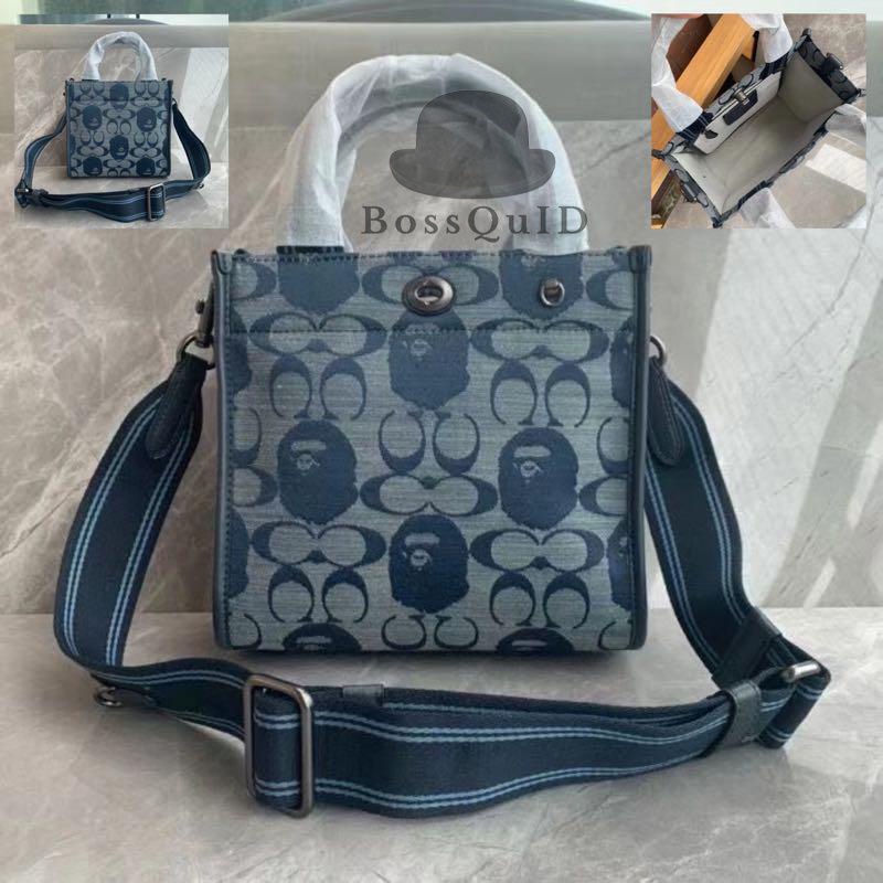 Coach x Bape Tote 22 In Signature Chambray