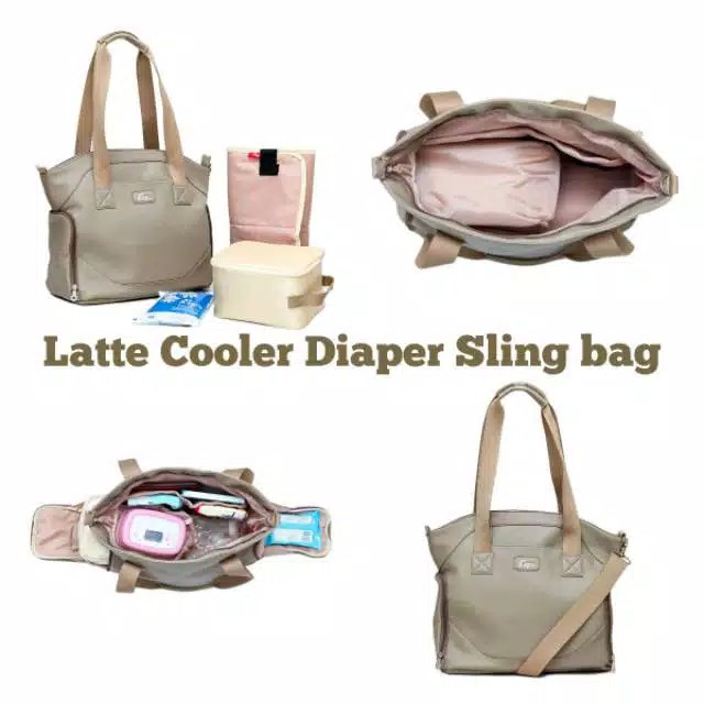 Allegra Diaper Cooler Bag Sling - Allegra Zeta Autumn Salma Rossa Raisa Latte Aurora