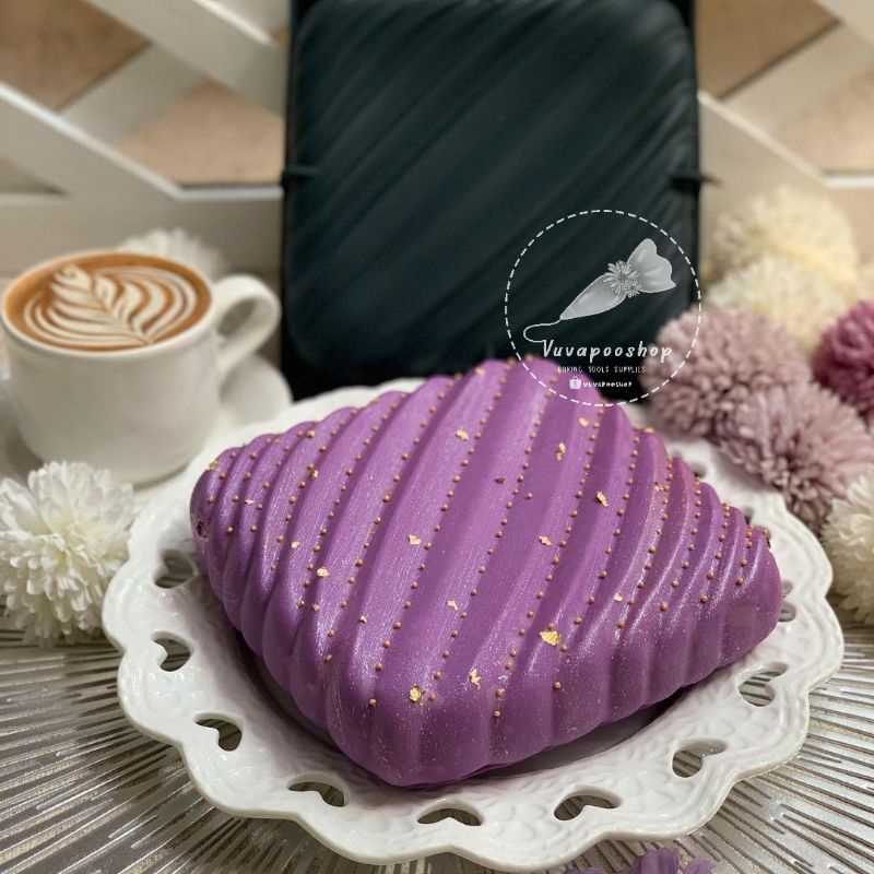 Cetakan Silicone Puding / Cetakan Silikon Square Line / Cetakan Puding Silikon / Cetakan Puding