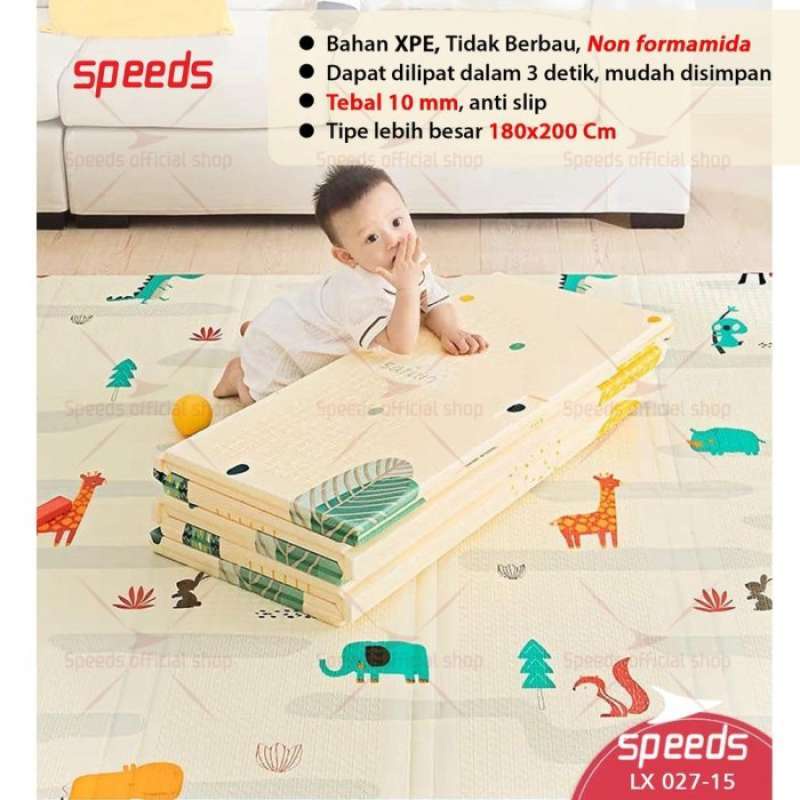 Matras Bayi Playmat Bayi Karpet Lipat Anak Bayi Tikar Lipat XPE MAT Double Side Tikar Lipat-1