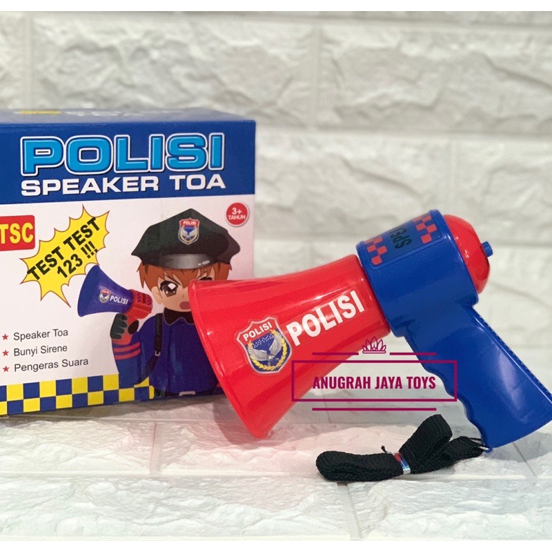 MAINAN SPEKER TOA POLISI- BARUUU