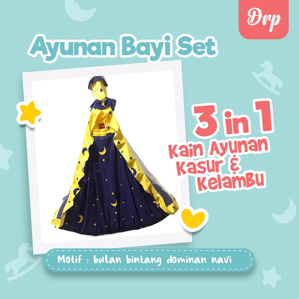 GROSIR Ayunan bayi Karakter Motif 3 in 1 ukuran besar (TIDAK SAMA BESI)