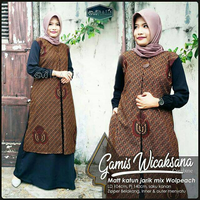 GAMIS BATIK SOLO WICAKSANA KOMBINASI