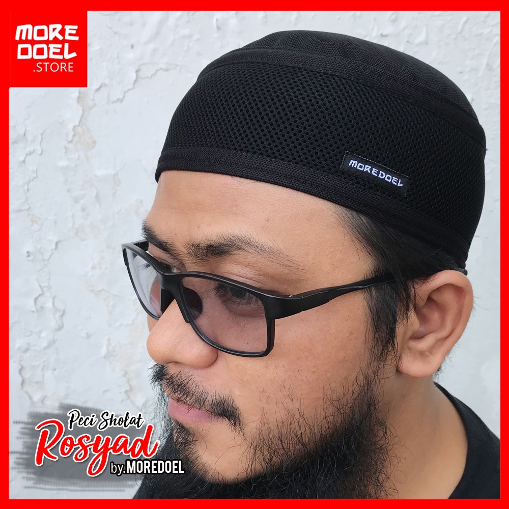 MOREDOEL - Kopiah Peci Hitam Peci Dewasa Rosyad By Moredoel