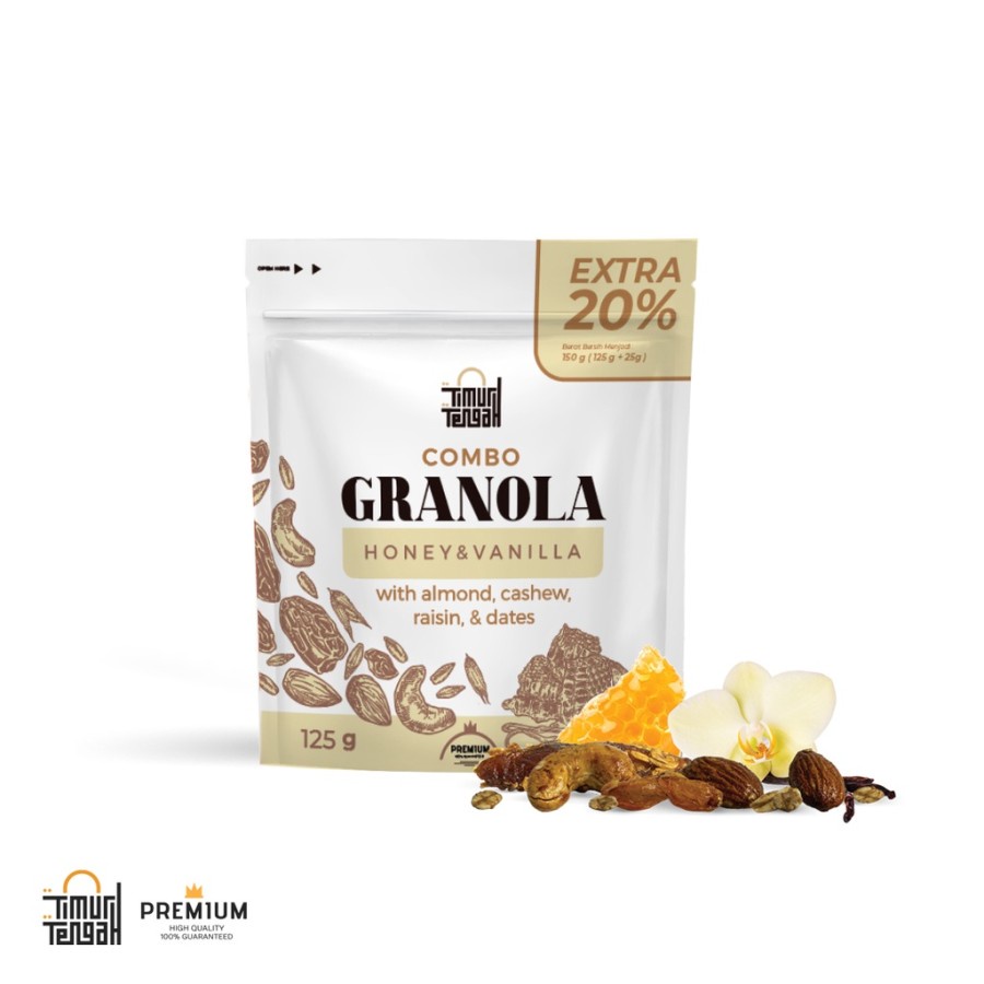 Granola Honey &amp; Vanilla Timur Tengah Premium