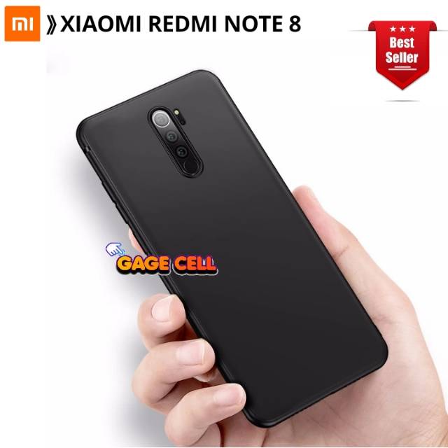 SOFT CASE BLACK MATTE REDMI NOTE 8 SLIM CASE - BLACK MATE CASE XIAOMI REDMI NOTE 8 TPU CASE PREMIUM