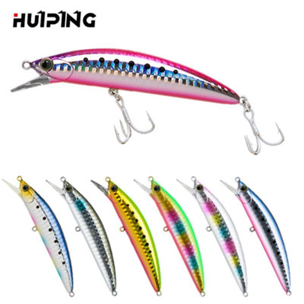 Suyo Umpan Ikan Kecil Tenggelam Multicolor Crankbaits Tackle Umpan Casting Panjang Bermanfaat