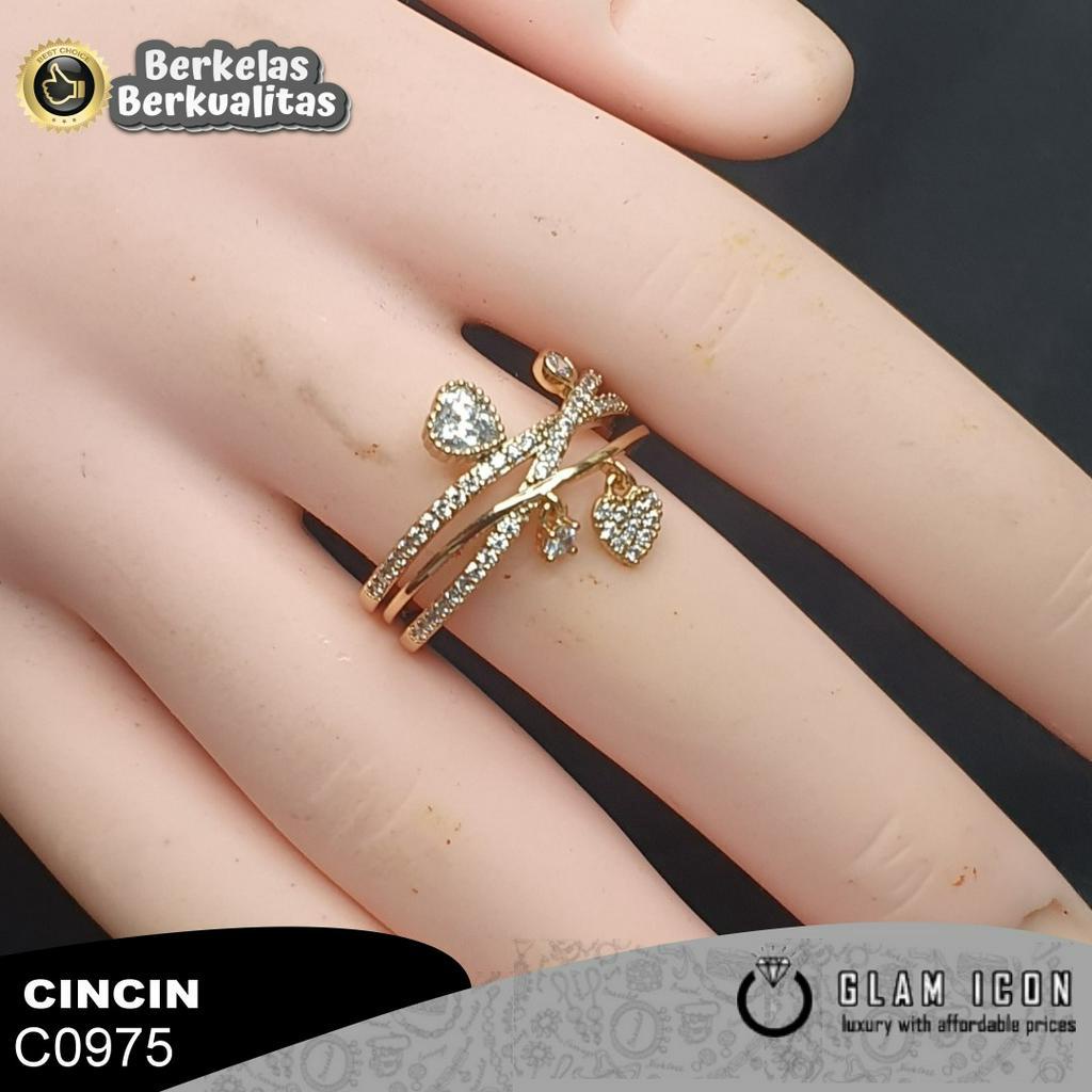 Cincin wanita mata silang bandul love C0975 CCG