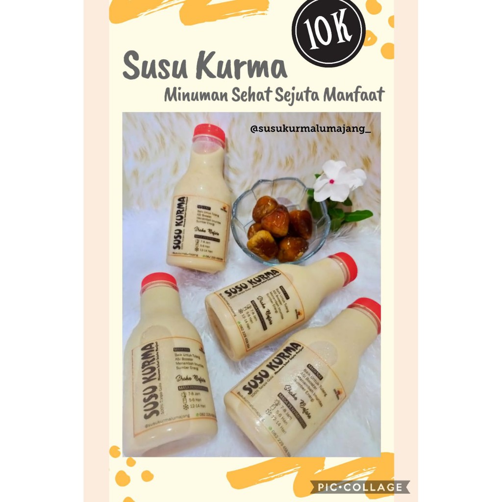 Jual Susu Kurma Ml Minuman Sehat Sejuta Manfaat Asi Booster Imun Booster Shopee Indonesia