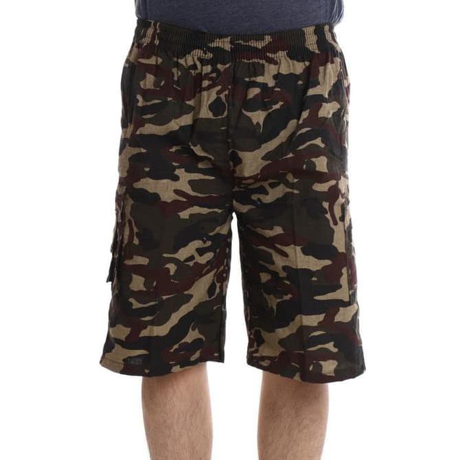 e4xh celana pria paket 4 pcs celana pendek cargo leopard / nyaman dipakai / 74cd