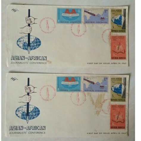 

SHP - Sampul Hari Pertama - Asian African Journalists' Conference 1963 -Filateli